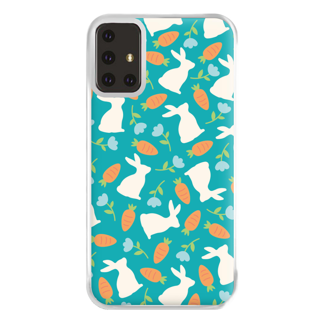 Bunnies And Carrots - Easter Patterns Phone Case for Galaxy A71