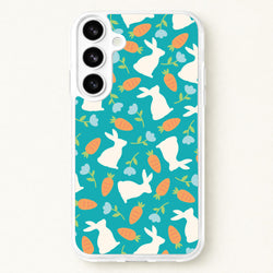 Bunnies And Carrots - Easter Patterns Phone Case for Galaxy S26 Plus