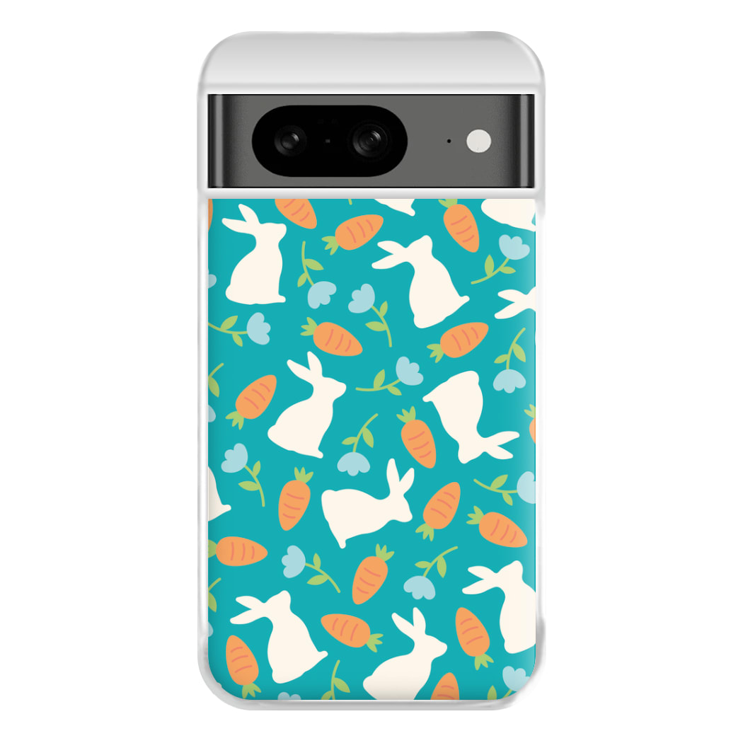 Bunnies And Carrots - Easter Patterns Phone Case for Google Pixel 8