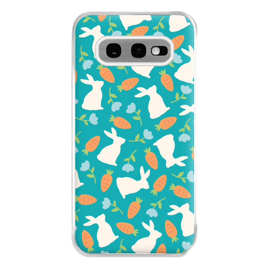 Bunnies And Carrots - Easter Patterns Phone Case for Galaxy S10e