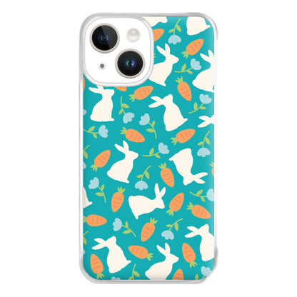 Bunnies And Carrots - Easter Patterns Phone Case for iPhone 14