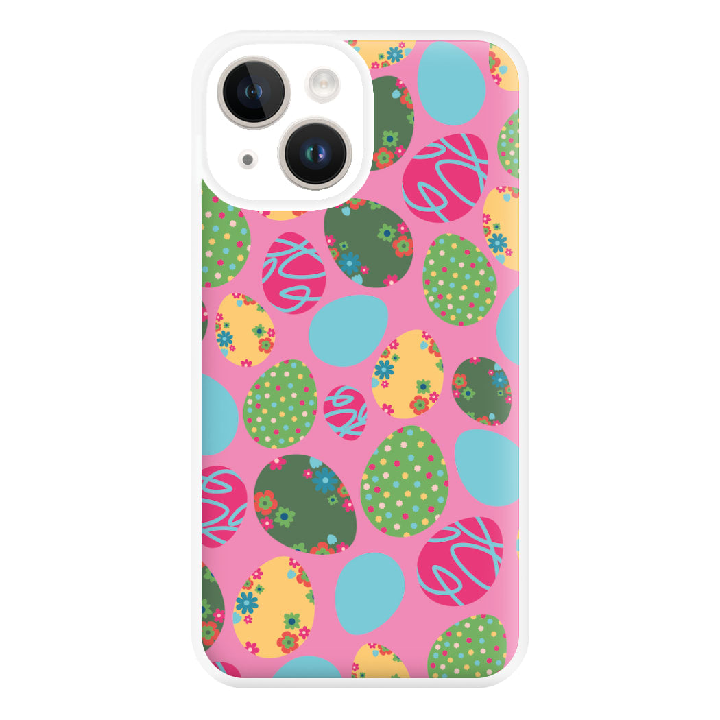 Pink Easter Eggs - Easter Patterns Phone Case for iPhone 14