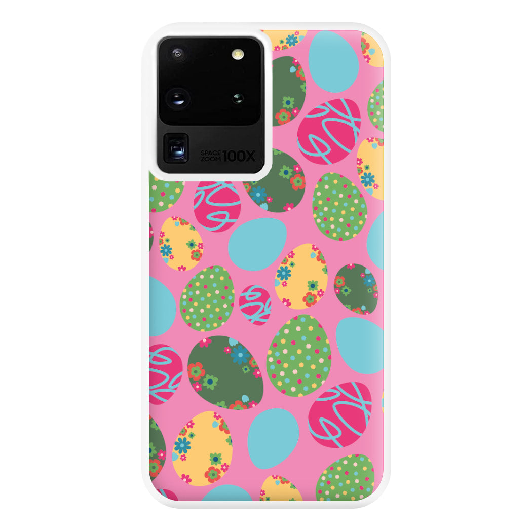 Pink Easter Eggs - Easter Patterns Phone Case for Galaxy S20 Ultra