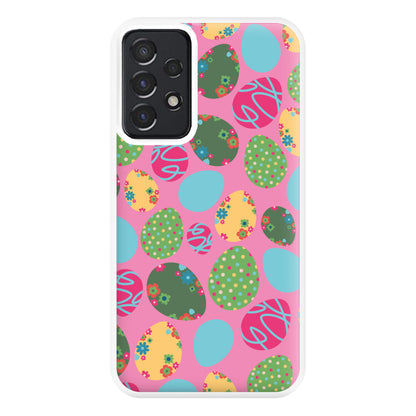 Pink Easter Eggs - Easter Patterns Phone Case for Galaxy A52 / A52s