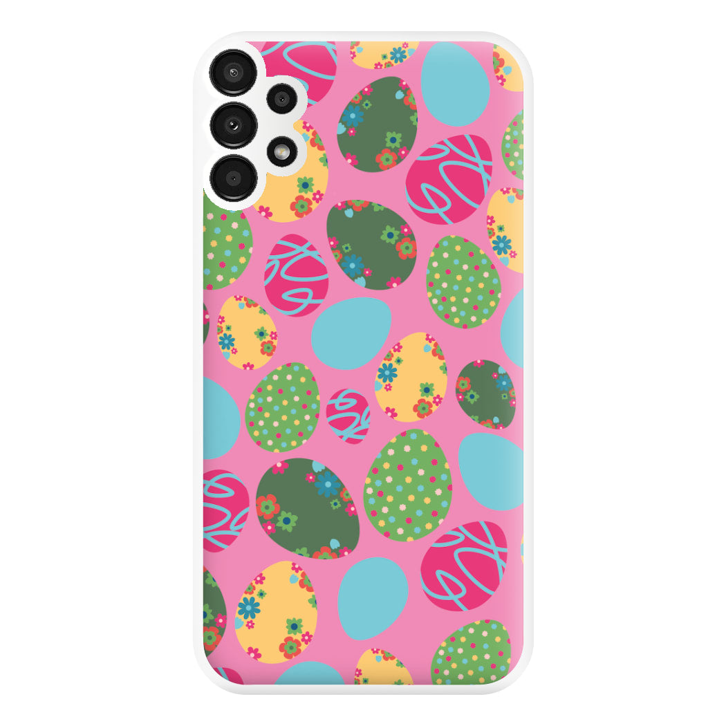 Pink Easter Eggs - Easter Patterns Phone Case for Galaxy A13