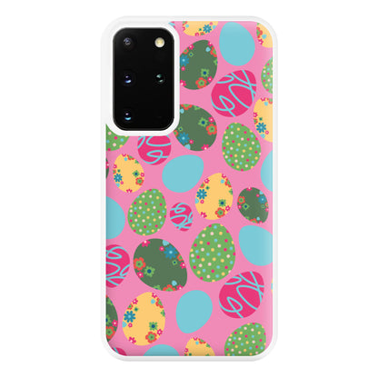 Pink Easter Eggs - Easter Patterns Phone Case for Galaxy S20 Plus