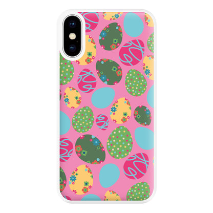 Pink Easter Eggs - Easter Patterns Phone Case for iPhone XS Max