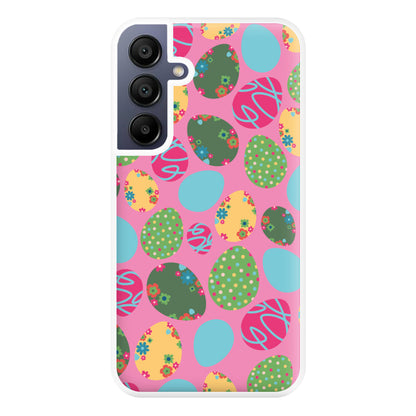 Pink Easter Eggs - Easter Patterns Phone Case for Galaxy A16