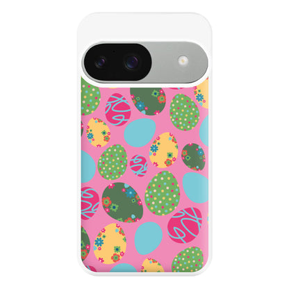 Pink Easter Eggs - Easter Patterns Phone Case for Google Pixel 9 / 9 Pro