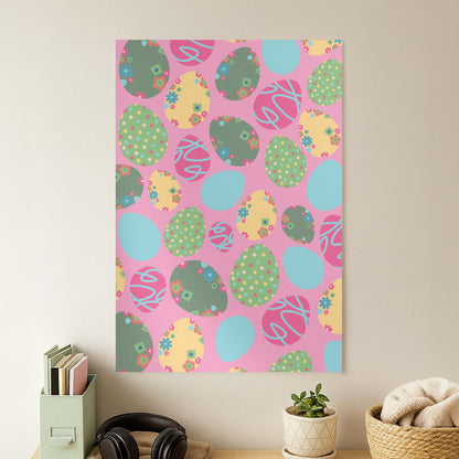 Pink Easter Eggs - Easter Patterns Poster