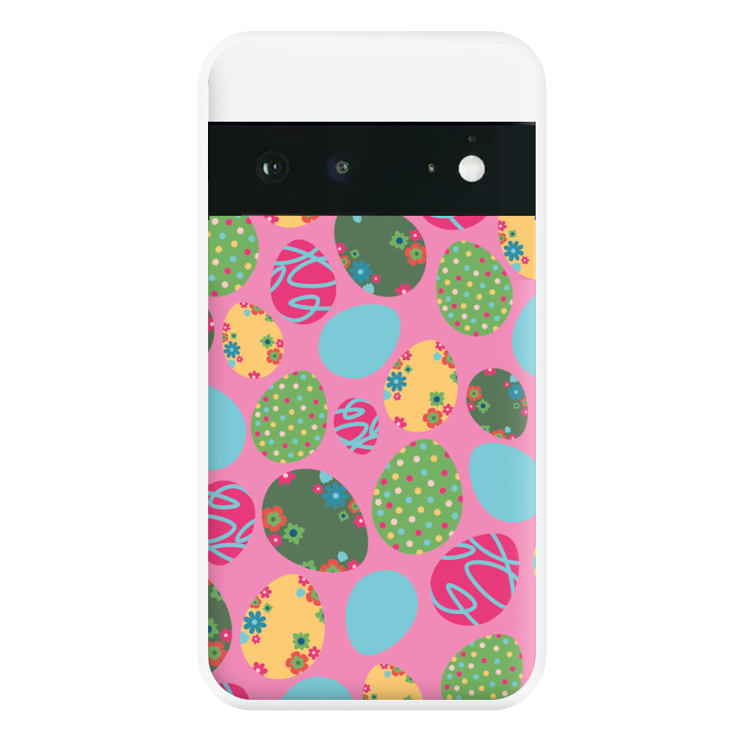 Pink Easter Eggs - Easter Patterns Phone Case for Google Pixel 6a