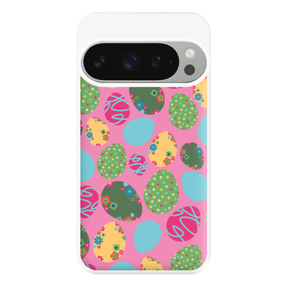 Pink Easter Eggs - Easter Patterns Phone Case for Google Pixel 9 Pro XL