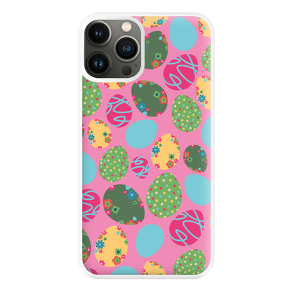 Pink Easter Eggs - Easter Patterns Phone Case for iPhone 13 Pro Max