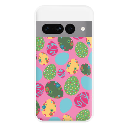 Pink Easter Eggs - Easter Patterns Phone Case for Google Pixel 7 Pro