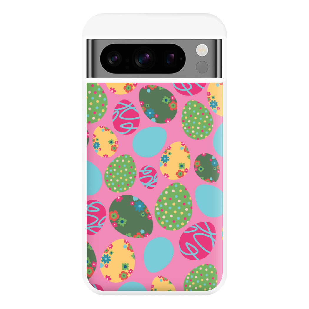 Pink Easter Eggs - Easter Patterns Phone Case for Google Pixel 8 Pro