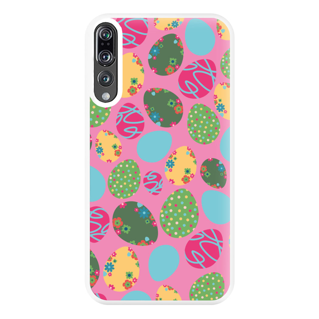 Pink Easter Eggs - Easter Patterns Phone Case for Huawei P20 Pro