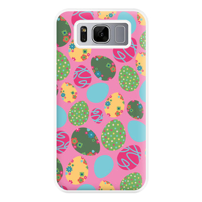 Pink Easter Eggs - Easter Patterns Phone Case for Galaxy S8 Plus