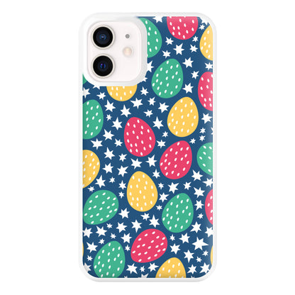 Blue Easter Eggs - Easter Patterns Phone Case for iPhone 12 Mini