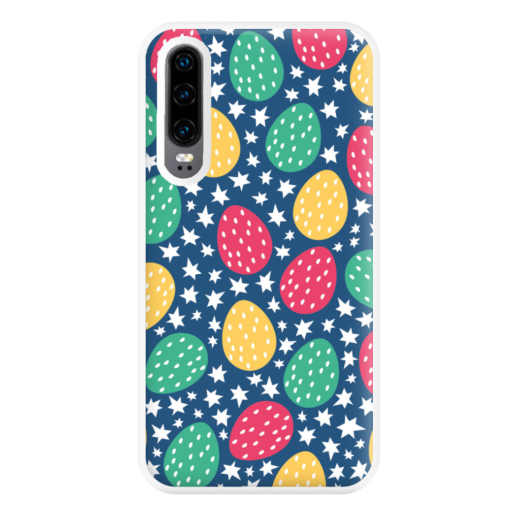 Blue Easter Eggs - Easter Patterns Phone Case for Huawei P30