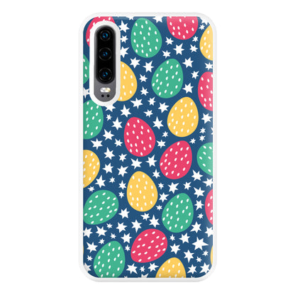 Blue Easter Eggs - Easter Patterns Phone Case for Huawei P30