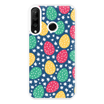 Blue Easter Eggs - Easter Patterns Phone Case for Huawei P30 Lite