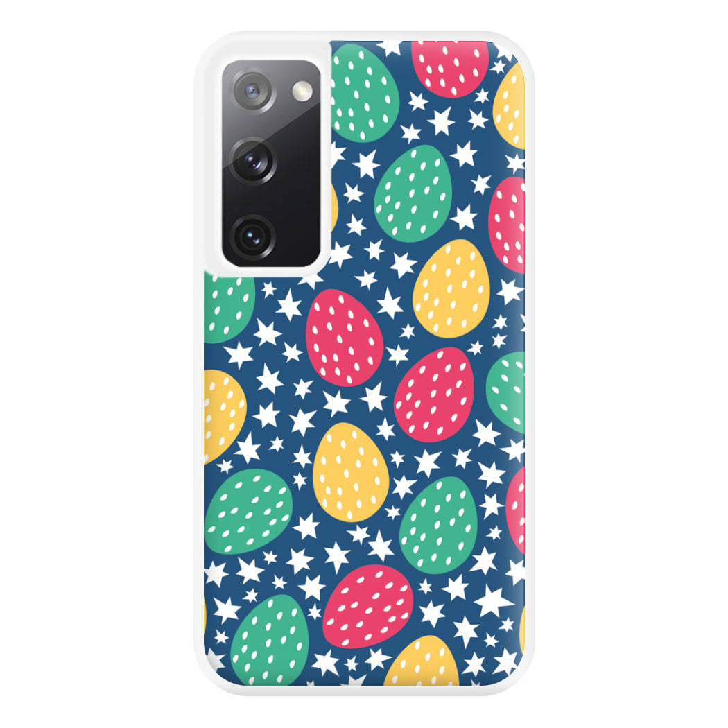 Blue Easter Eggs - Easter Patterns Phone Case for Galaxy S20FE