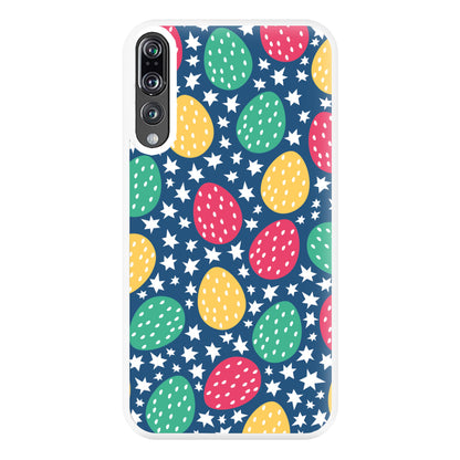 Blue Easter Eggs - Easter Patterns Phone Case for Huawei P20 Pro