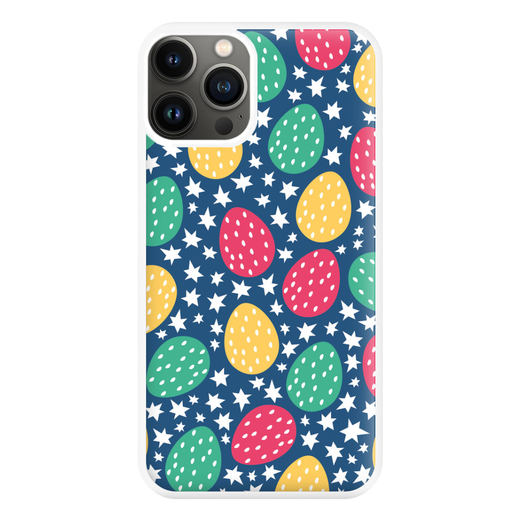 Blue Easter Eggs - Easter Patterns Phone Case for iPhone 11 Pro Max