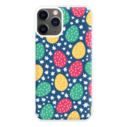 Blue Easter Eggs - Easter Patterns Phone Case for iPhone 12 Pro Max