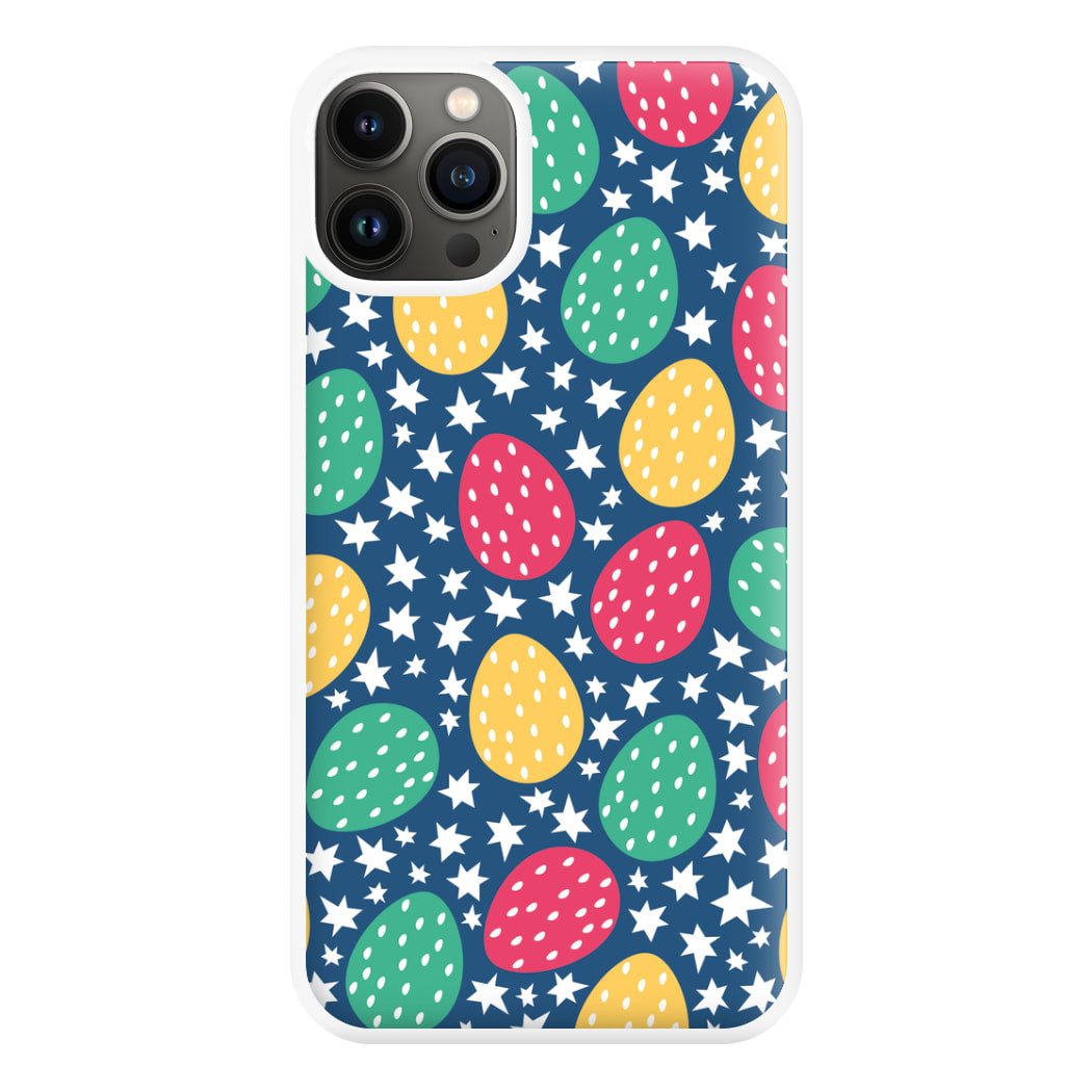 Blue Easter Eggs - Easter Patterns Phone Case for iPhone 13