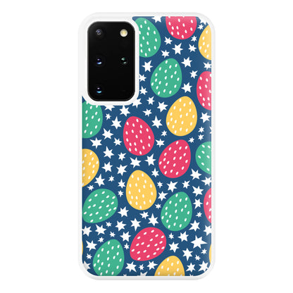 Blue Easter Eggs - Easter Patterns Phone Case for Galaxy S20 Plus