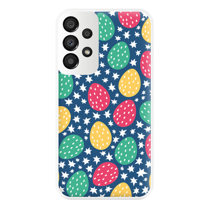 Blue Easter Eggs - Easter Patterns Phone Case for Galaxy A33