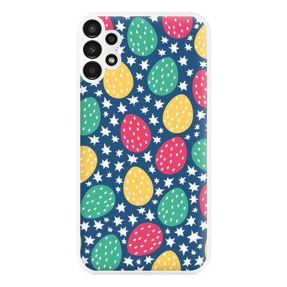 Blue Easter Eggs - Easter Patterns Phone Case for Galaxy A13