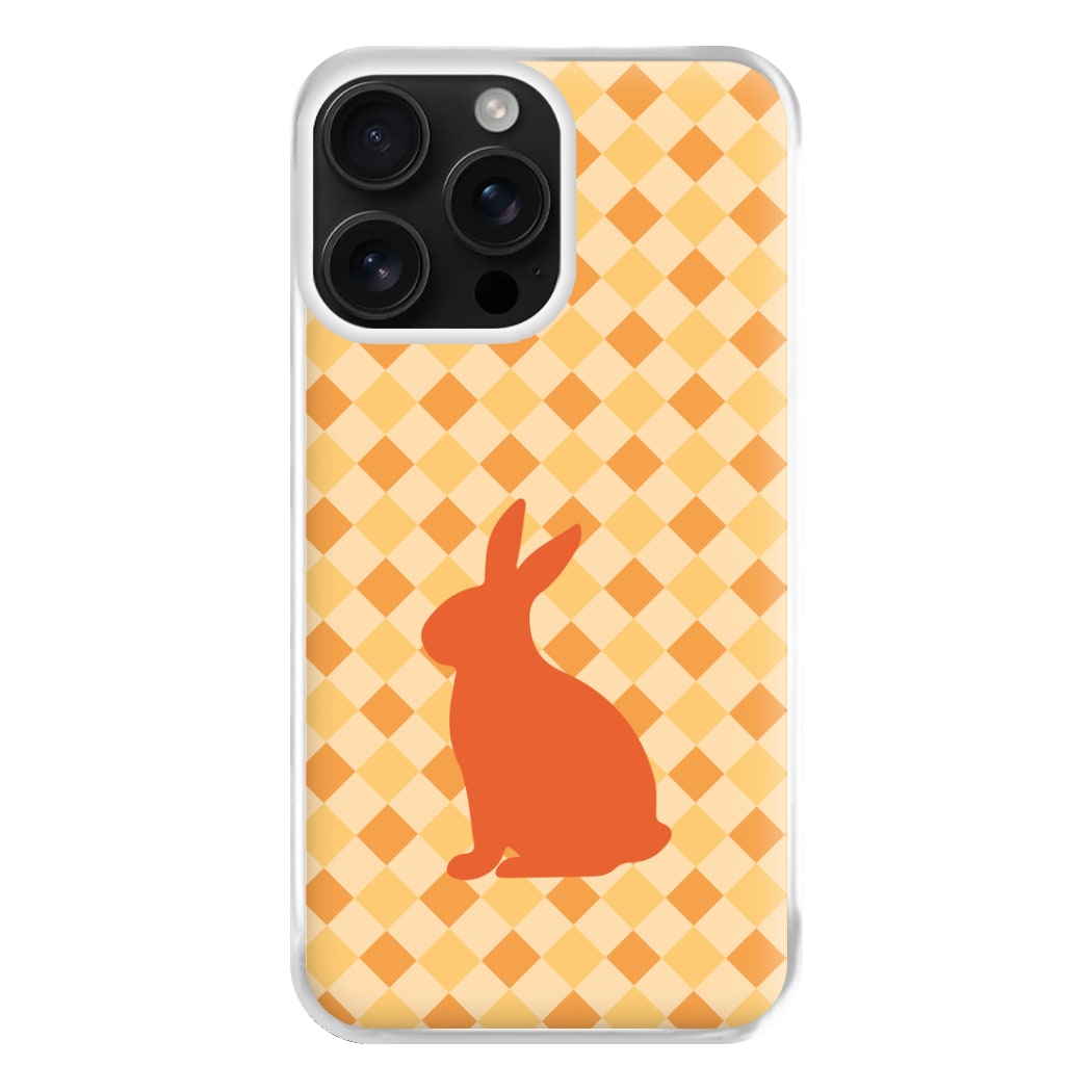 Orange Rabbit - Easter Patterns Phone Case for iPhone 16 Pro Max