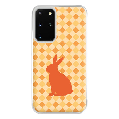 Orange Rabbit - Easter Patterns Phone Case for Galaxy S20 Plus