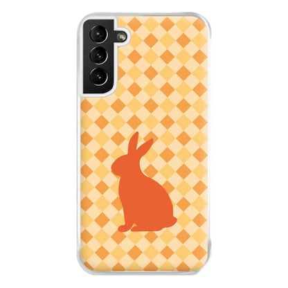 Orange Rabbit - Easter Patterns Phone Case for Galaxy S21 Plus