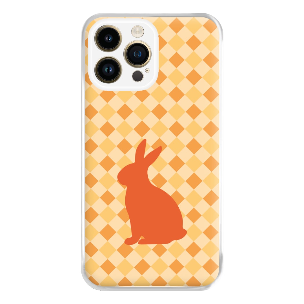 Orange Rabbit - Easter Patterns Phone Case for iPhone 14 Pro Max