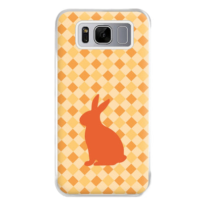 Orange Rabbit - Easter Patterns Phone Case for Galaxy S8 Plus