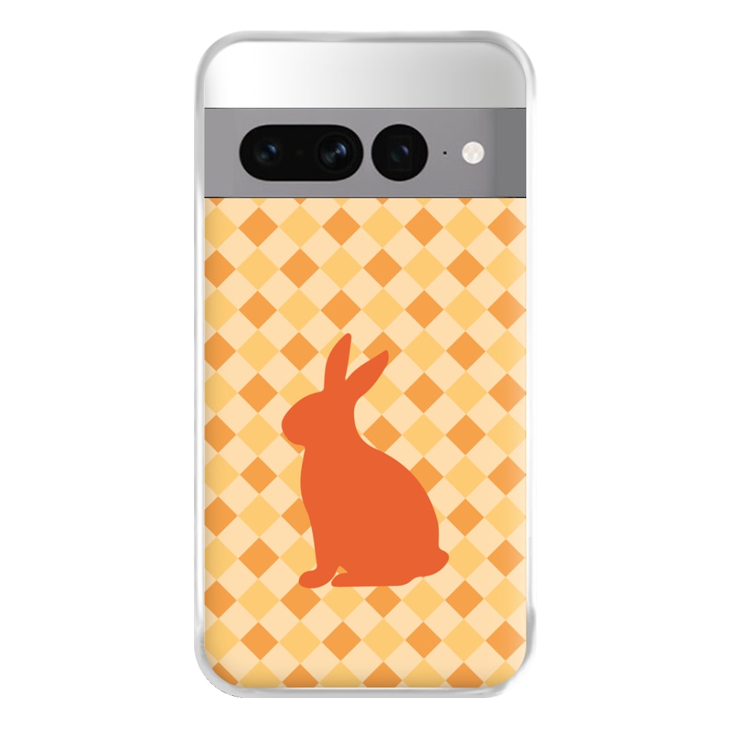 Orange Rabbit - Easter Patterns Phone Case for Google Pixel 7 Pro