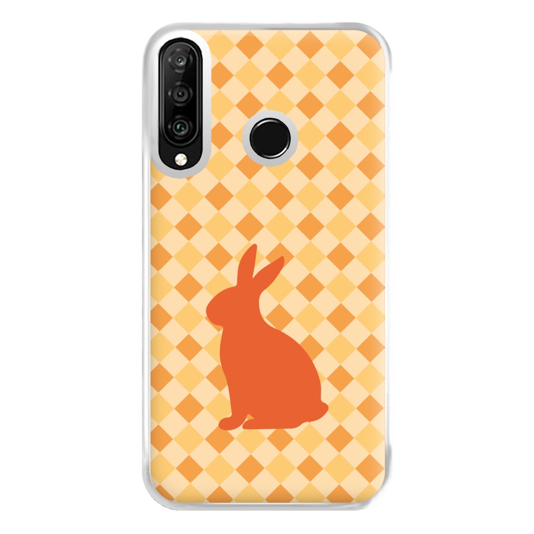 Orange Rabbit - Easter Patterns Phone Case for Huawei P30 Lite