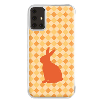 Orange Rabbit - Easter Patterns Phone Case for Galaxy A71