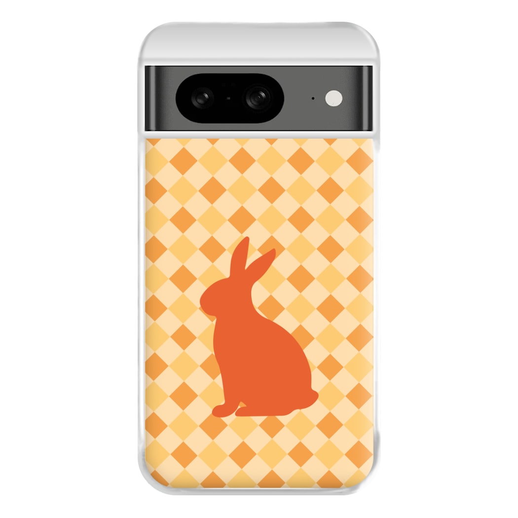 Orange Rabbit - Easter Patterns Phone Case for Google Pixel 8