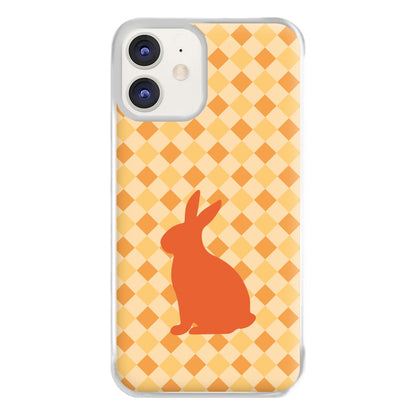 Orange Rabbit - Easter Patterns Phone Case for iPhone 12 / 12 Pro