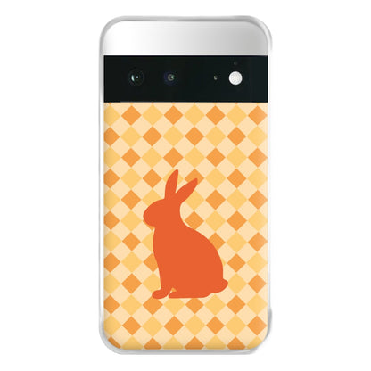 Orange Rabbit - Easter Patterns Phone Case for Google Pixel 6a