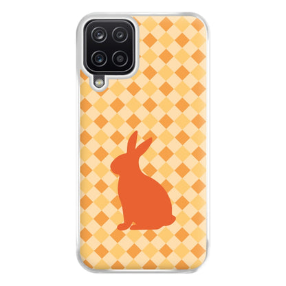 Orange Rabbit - Easter Patterns Phone Case for Galaxy A12