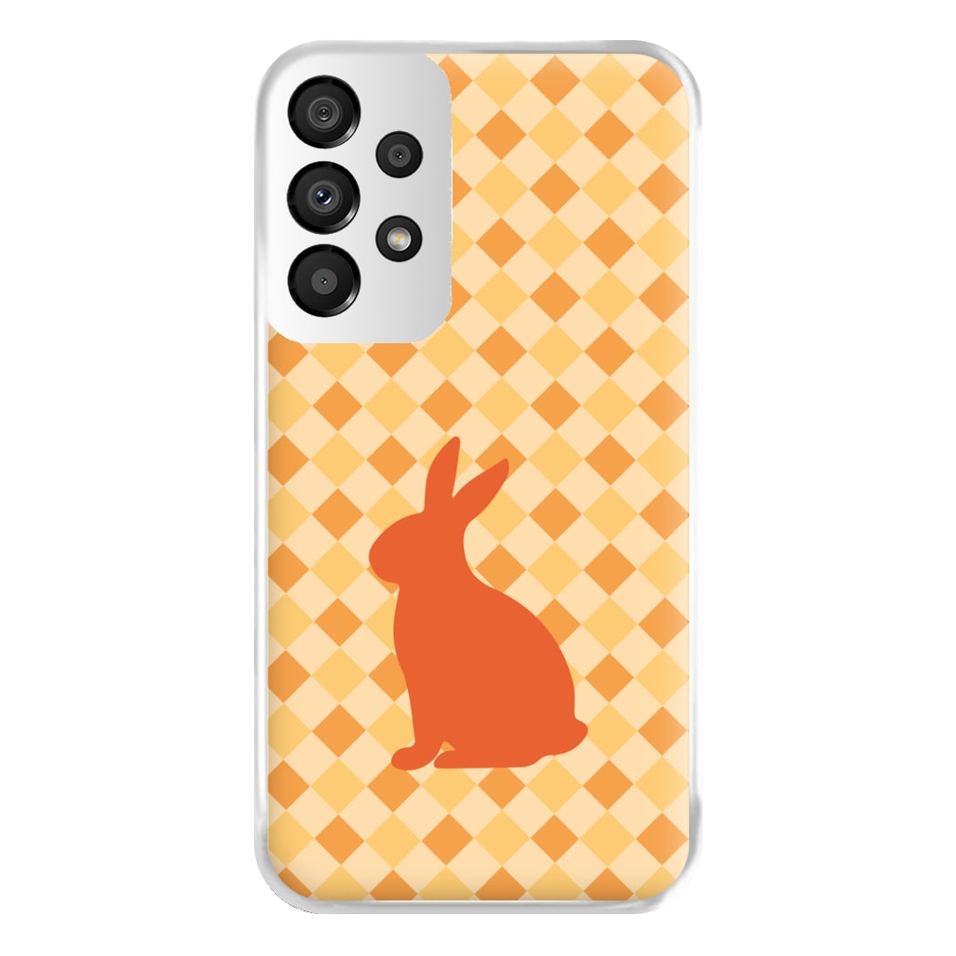 Orange Rabbit - Easter Patterns Phone Case for Galaxy A33