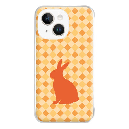 Orange Rabbit - Easter Patterns Phone Case for iPhone 14 Plus