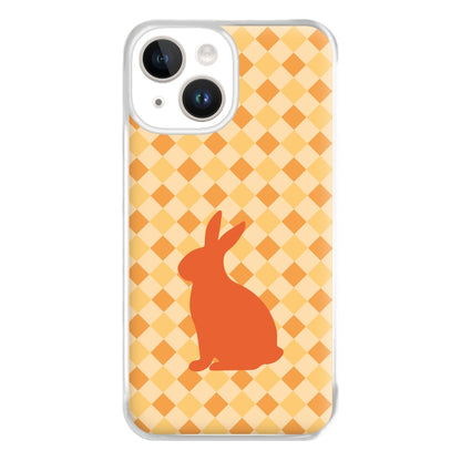 Orange Rabbit - Easter Patterns Phone Case for iPhone 14