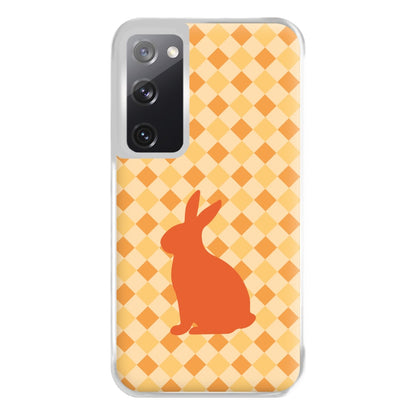 Orange Rabbit - Easter Patterns Phone Case for Galaxy S20FE