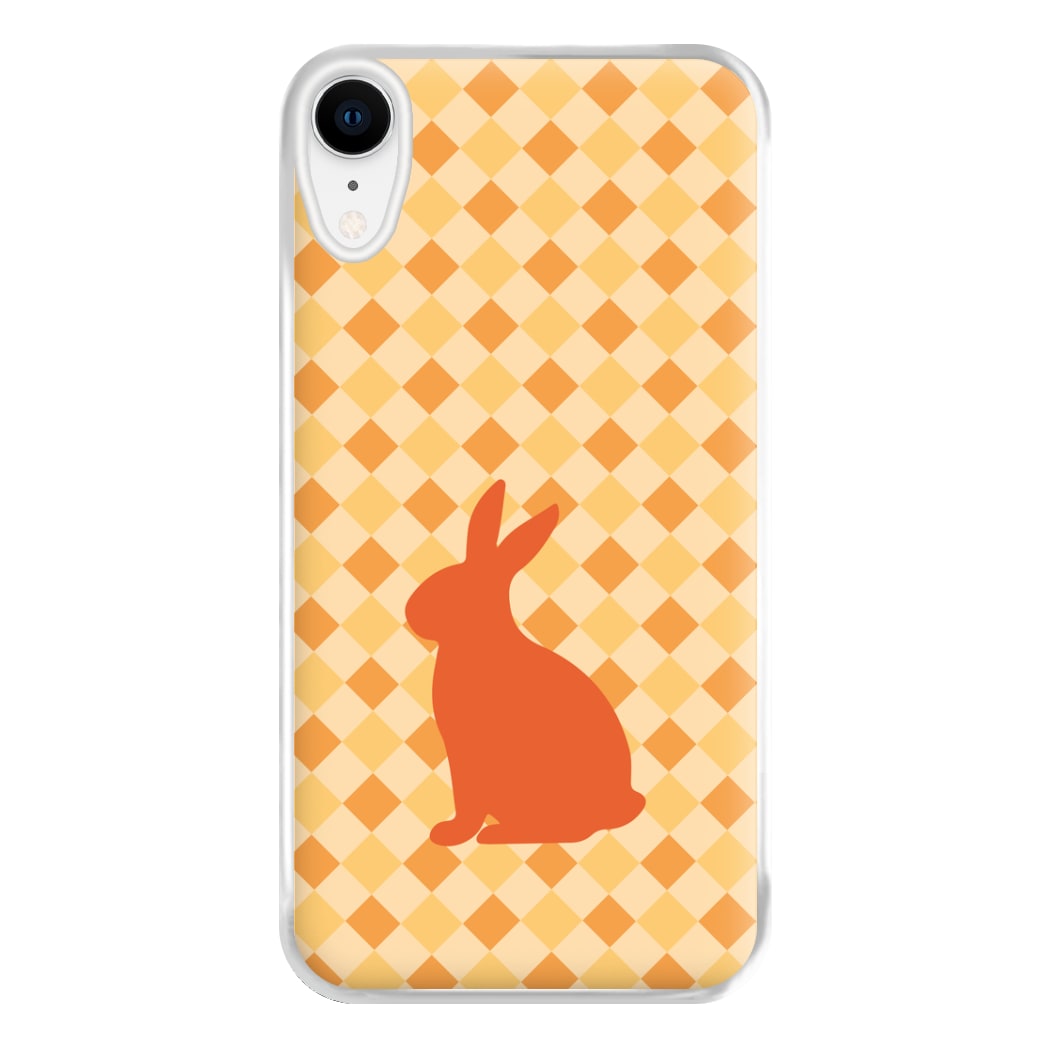 Orange Rabbit - Easter Patterns Phone Case for iPhone XR